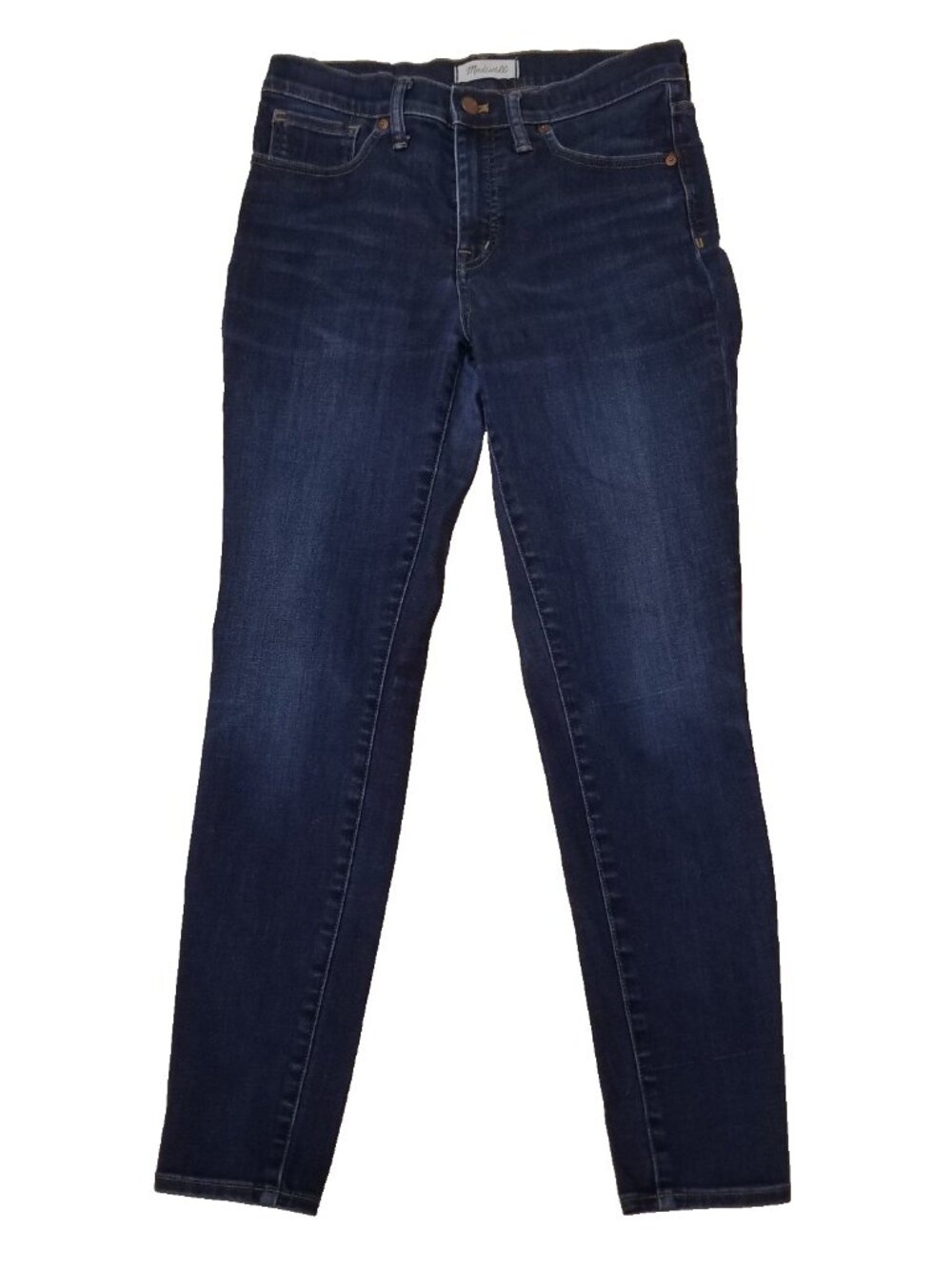Madewell Jeans Sz 29 Stretch Skinny Dark Wash Tapered 31x28
